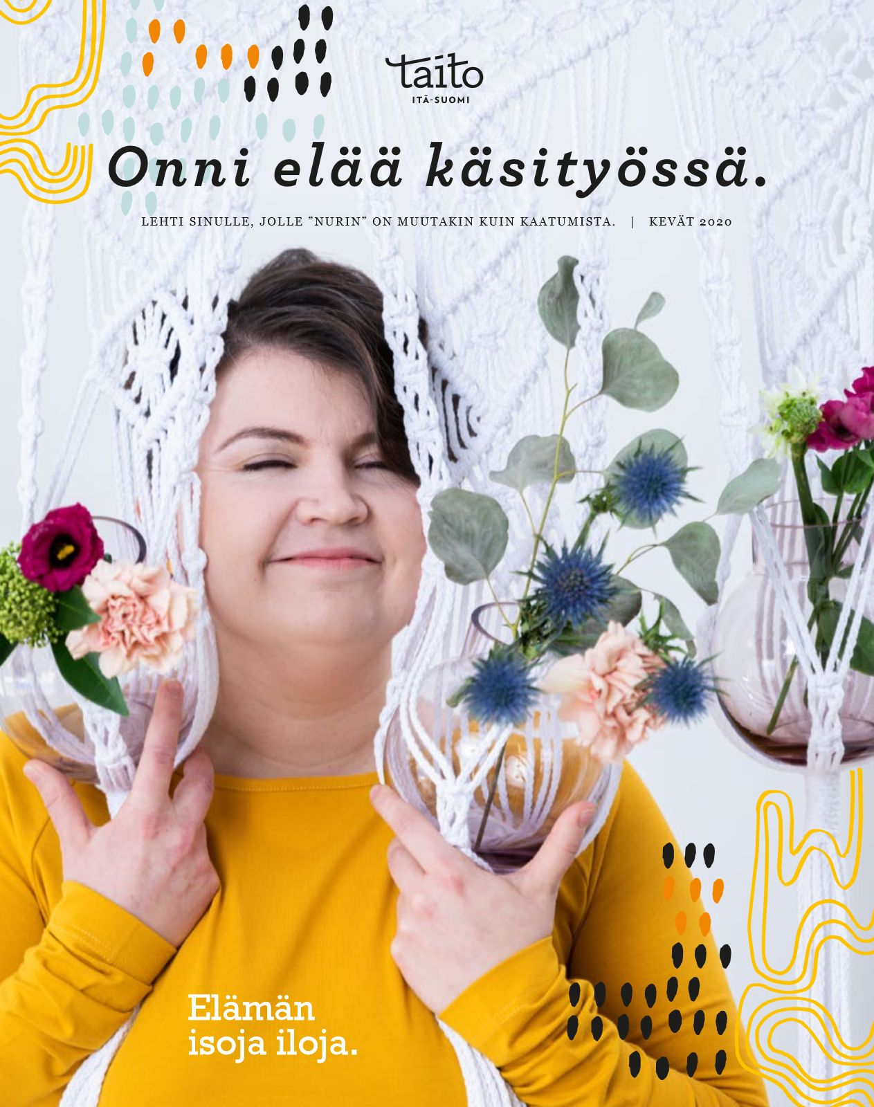 Käsityölauantaina voit tutustua uusiin käsityökursseihin, tekniikoihin ja materiaaleihin.